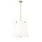 Z-Lite Weston Pendant, 5-Light, 18 In.W x 18 In.H, Modern Gold/White Linen 3501P18-MGLD - alternate 1